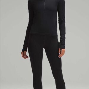 Black Women's Active Zip-Top and Leggings Set